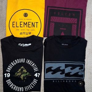 4- Mens Shirts Element, Volcom, Billabong,LRG